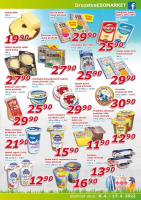 akční leták ESO MARKET 6.4.2022-17.4.2022