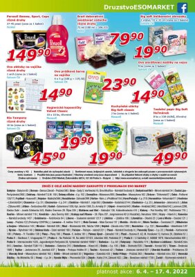 akční leták ESO MARKET 6.4.2022-17.4.2022