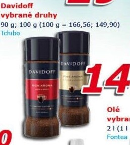 Instantní kávy Davidoff