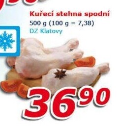 Kuřecí stehna mražená DZ Klatovy