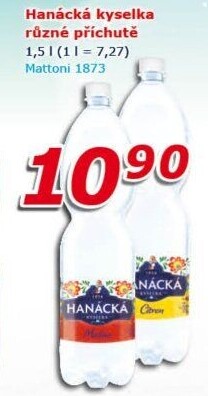 Ochucená voda Hanáckákyselka