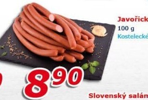 Párky javořické Kostelecké uzeniny