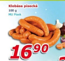 Písecká klobása Maso uzeniny Písek