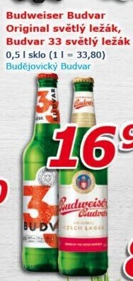 Pivo světlý ležák B: Original Budweiser Budvar