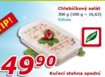 Salát chlebíčkový Váhala