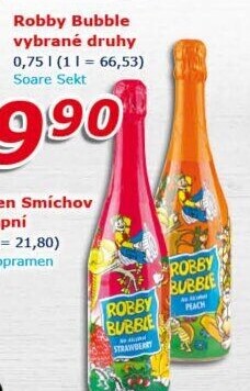 Sekt nealkoholický dětský Robby Bubble
