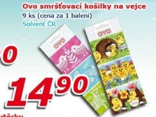 Smršťovací košilky na vajíčka OVO