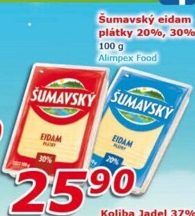 Sýr Eidam 20% Šumavský