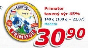 Sýr tavený Primátor Madeta