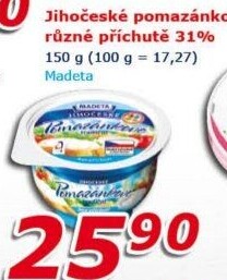 Tradiční pomazánkové Jihočeské Madeta