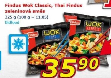 Zeleninová směs mražená Wok Classic Findus