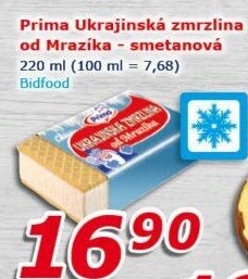 Ruská zmrzlina Prima