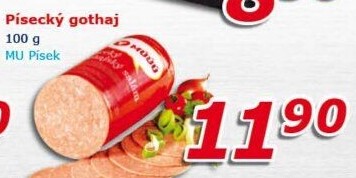 Salám Gothaj Maso uzeniny Písek