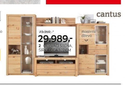 2 OBÝVACÍ STĚNA, ŠÍŘKA CCA 322 CM
