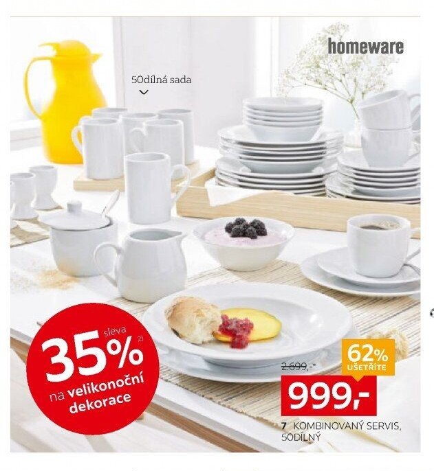 7 KOMBINOVANÝ SERVIS, 50DÍLNÝ