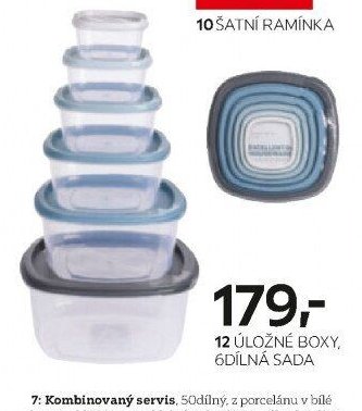 12 ÚLOŽNÉ BOXY, 6DÍLNÁ SADA
