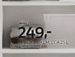 11 BOX S VÍKEM, CCA 25 L