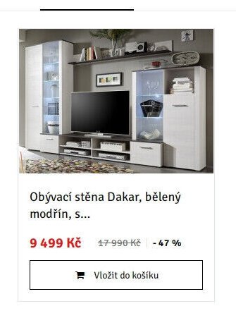 Obývací stěna Dakar, bělený modřín, s... - ASKO akcniletaky.com
