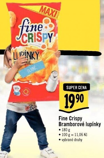 Bramborové lupínky Fine Crispy