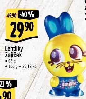 Čokoládový zajíc s lentilkami Orion