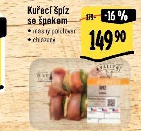 Kuřecí špíz se špekem Albert