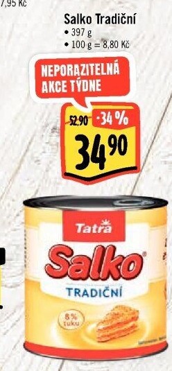 Mléko kondenzované Salko Tatra