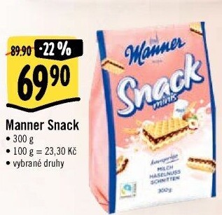 Oplatky Snack minis Manner