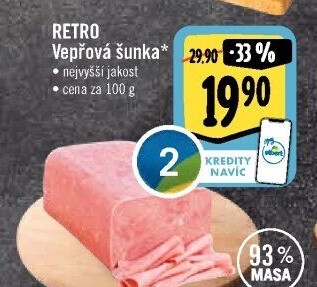 Šunka vepřová nejvyšší jakosti Albert Retro