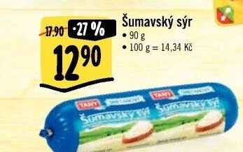 Sýr tavený Šumavský Tany