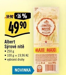 Sýrové nitě Albert