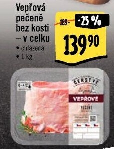 Vepřová pečeně bez kosti Albert