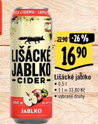 Cider Lišácké jablko Heineken