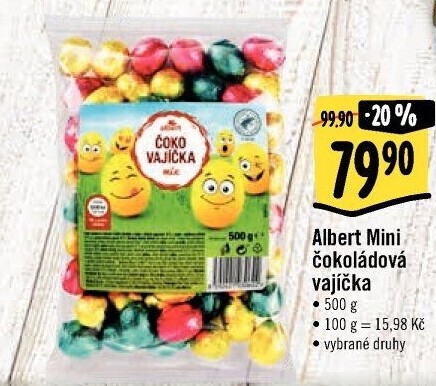 Čokoládová vajíčka Albert