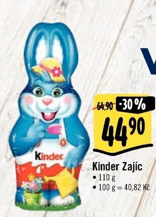 Čokoládový zajíc Kinder