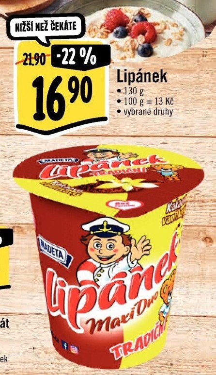 Dezert Lipánek Madeta