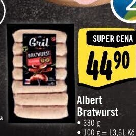 Grilovací klobása bratwurst Albert Gril