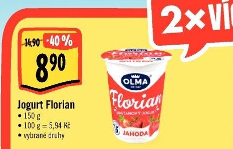 Jogurt smetanový Florian Olma