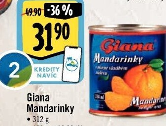 Kompot mandarinky Giana