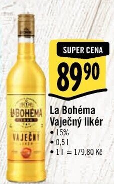 Likér vaječný La Bohéma