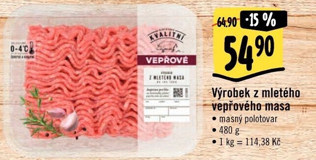 Maso mleté vepřové Albert