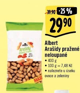 Neloupané arašídy Albert
