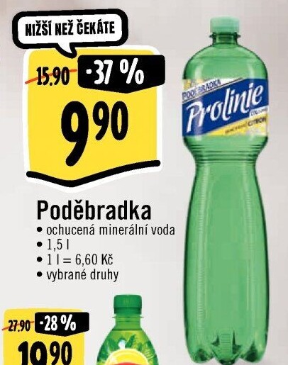 Ochucená voda Poděbradka