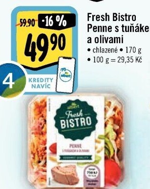 Penne s tuňákem Albert Fresh Bistro