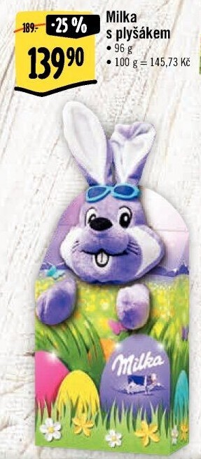 Sladkosti s plyšákem Milka