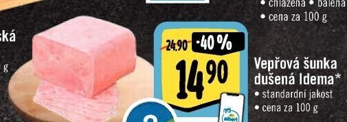 Šunka vepřová dušená standard Idema