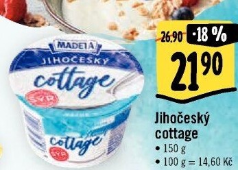 Sýr Cottage Jihočeský Madeta