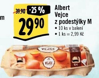 Vejce z podestýlky M Albert