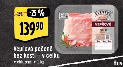 Vepřová pečeně bez kosti Albert