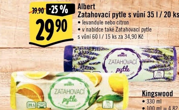 Zatahovací pytle na odpadky s vůní 35 l Albert