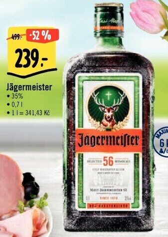 Bylinný likér Jägermeister